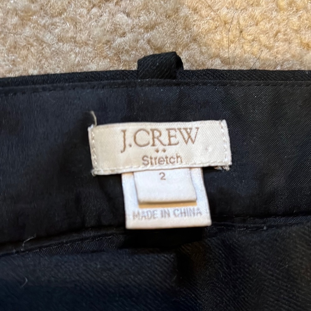 Wool J Crew cropped pants